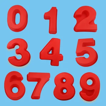 

10-Inch 0-9 with Numbers Silicone Cake Mold Creative Cake Baking Mold XG286