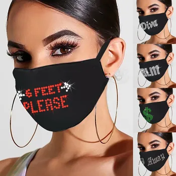 

Mascarilla Women Black Masks Washable Outdoor Drill Breathable Fashion Ice Cotton Windproof Mask Mouth Caps Washable