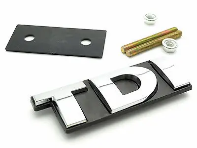 Передняя Автомобильная эмблема TDI для гольфа Polo Touran значок на решетку радиатора