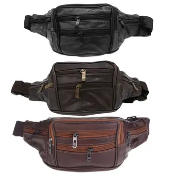

Men's Vintage Leather Messenger Bag Waist Pack Pouch Outdoor Hiking Motorcycle