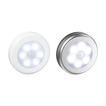 

6 Pir Infrared Led Motion Sensor 6 Led Night Light Wireless Detector Wall Light Auto Lamp On Off Battery Cabinet