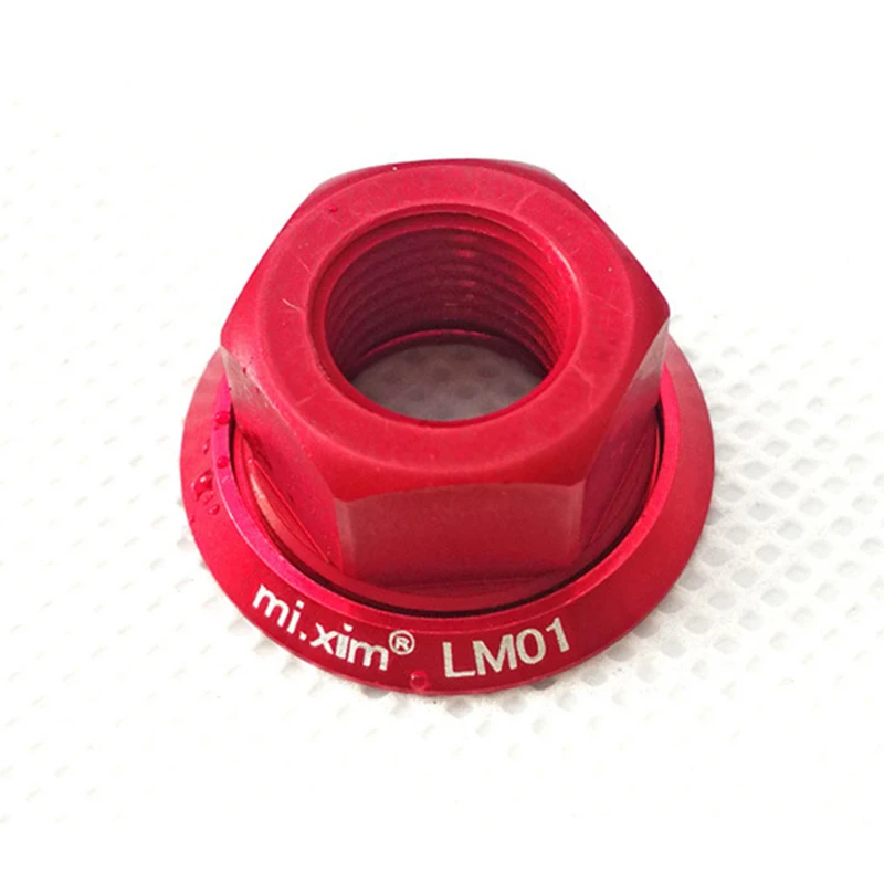 

4Pcs Track Wheel 15mm Nuts Bicycle M10*15 Axle Screw Aluminum Alloy for Bike Hub Optional color With Washer
