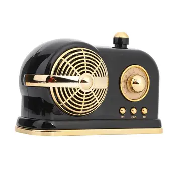 

Retro Bluetooth Speaker Wireless Mobile Audio Loudspeaker with Mic Portable Outdoor Speaker Support U disk TF card Radio Music