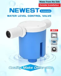 JYW 1/2'' 3/4'' 1'' Practical Water Level Control Durable Replacement Full Automatic Float Valve Anti Corrosion Nylon Ball Valve