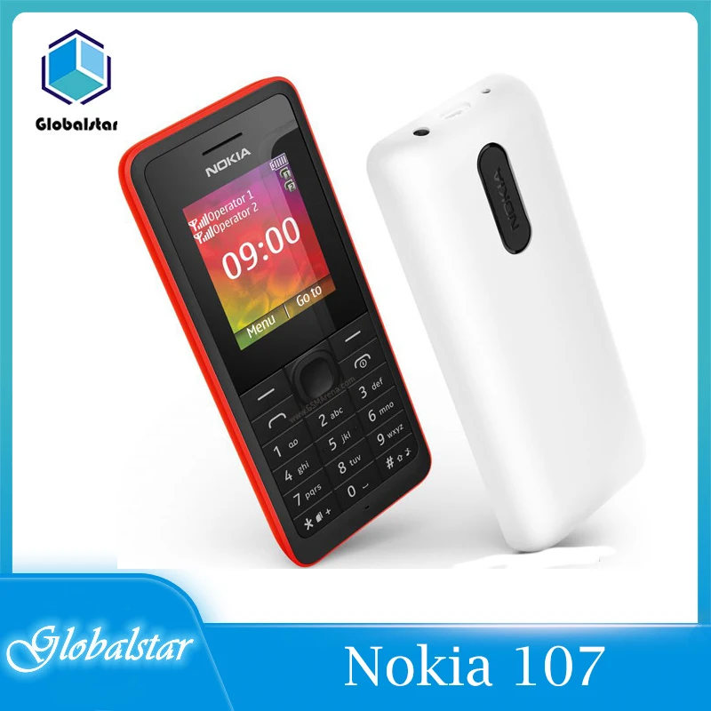Nokia 107 Nokia Original restaurado Radio FM 107 tarjetas SIM Dual buena calidad desbloqueado teléfono móvil