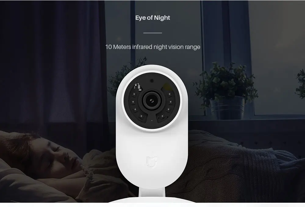 Xiaomi Mijia Smart Home IP Webcam 2.4G5.0GWiFi Wireless 1080P 130 Degree Wide Angle 10m Infrared Night Vision Cam APP Control (7)