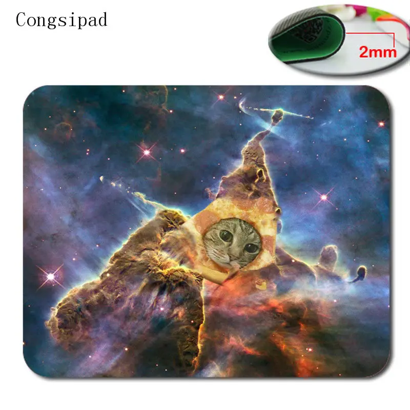 Galaxy Space Cat Мини дизайн размер 18x22/20x25/25x29 см Прямоугольный игровой коврик для мыши стильный прочный офисный аксессуар и подарок - Цвет: 300x700x2mm