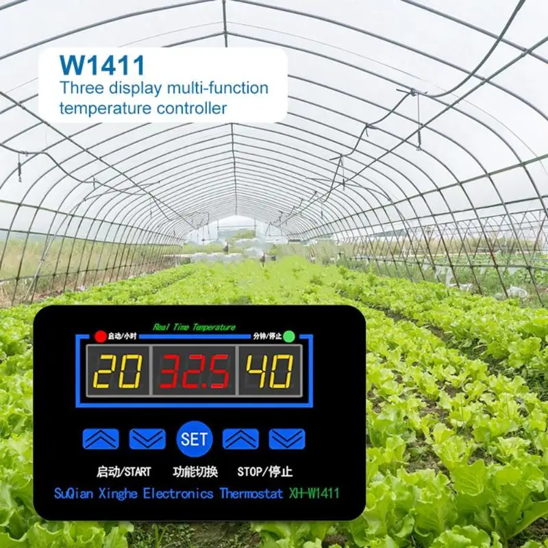 W1411 цифровой измеритель температуры контроллер Термостат Регулятор инкубатор для яиц область применения выращивание теплицы