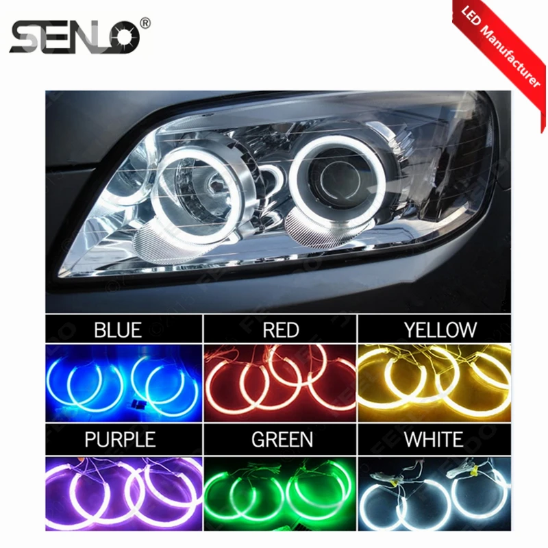 Оптовая Продажа CCFL Halo Ring водонепроницаемый светодиодный RGB автомобиль с