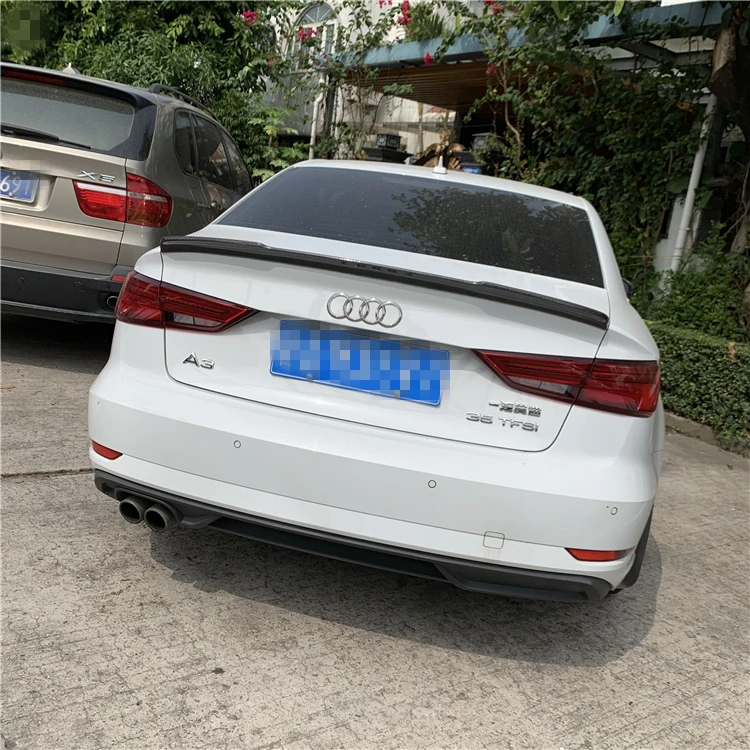 Для Audi A3 спойлер 2012- ACK Высокое качество ABS Материал заднее крыло праймер цвет задний спойлер для Audi A3 спойлер