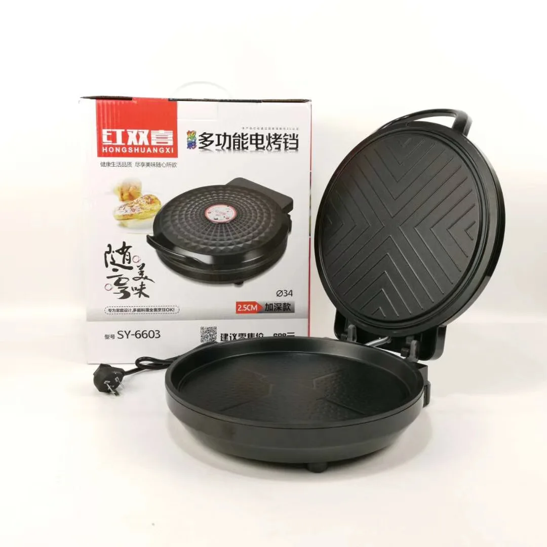 

Electric Baking Pan DHS Household Double Side Heating Cake Machine Suspension Electric Baking Pan Fried Cookie Baking Machine Pa