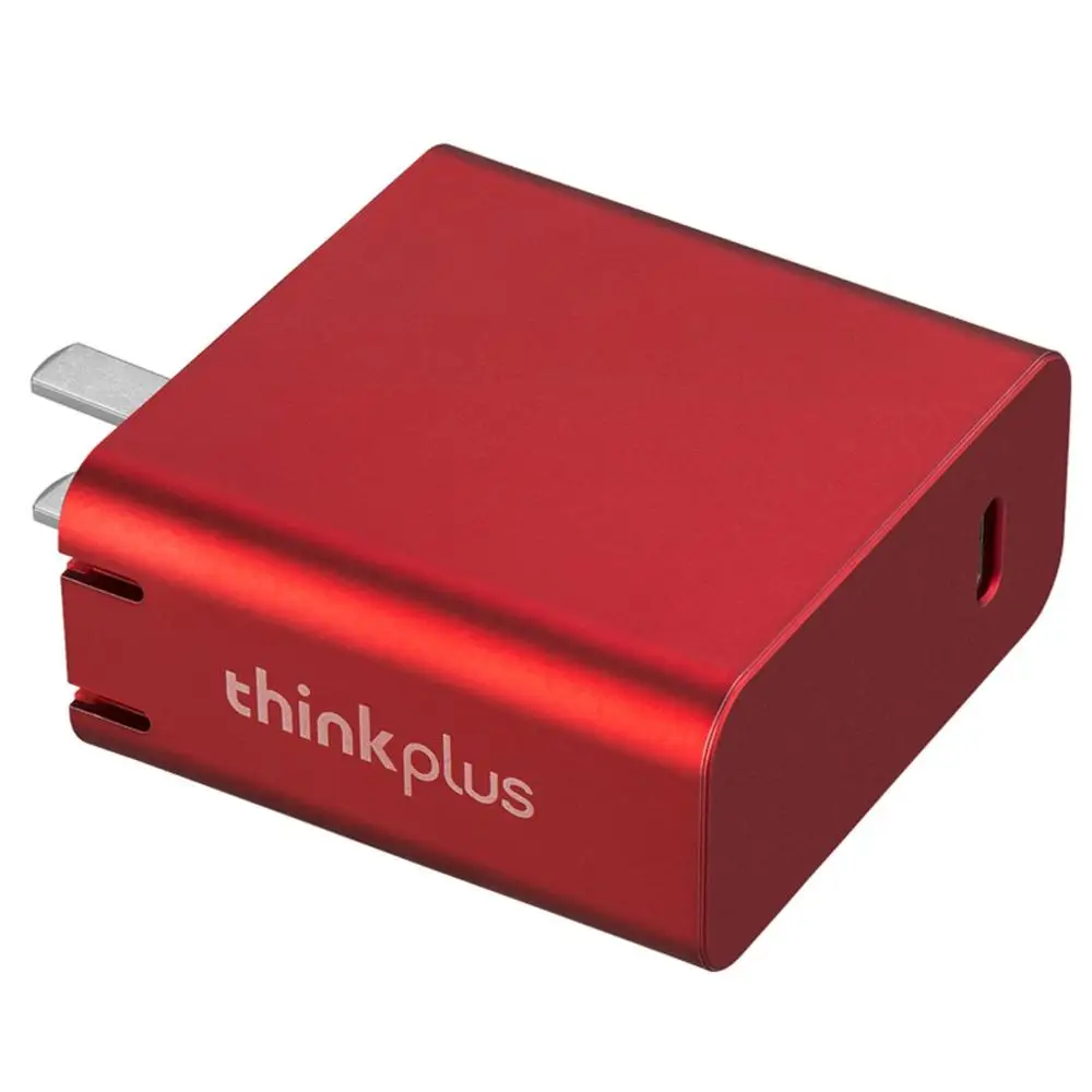 Lenovo Thinkplus Usb-C помада портативный адаптер питания зарядное устройство для ноутбука шнур питания X1 X280 T480S 65W X390/t490 - Цвет: Bright RED 45W