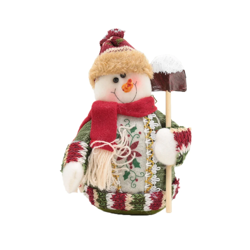 1PCS Christmas Dolls Xmas Tree Decor New Year Ornament Reindeer Snowman Santa Claus Standing Doll Decoration Merry Christmas