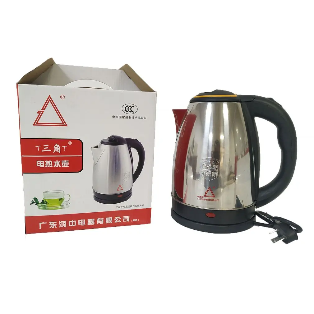 

2L Stainless Steel Electric kettle Energy-efficient Anti-dry Waterkoker Protection Heating underpan Automatic Cut Off Jug Kettle