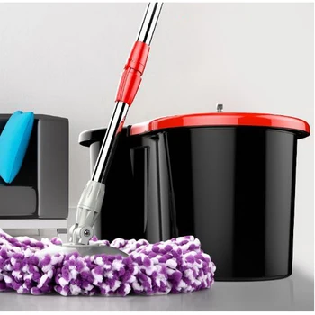 

150214/Stainless steel magic Spin Mop Explosion-proof double rotating rotary 360 Degree mop and bucket living home cleaning tool