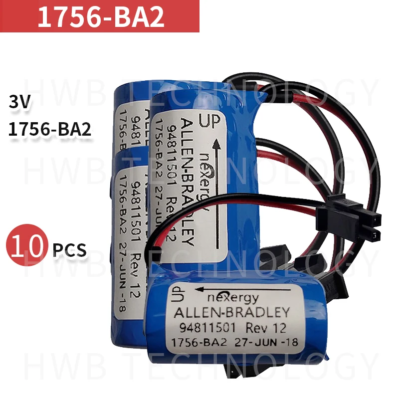 10 шт. Высокое качество 1200mAh аккумуляторная батарея для кабель программатора 1756-BA2 BR2/3A-AB 3,0 V кабель программатора