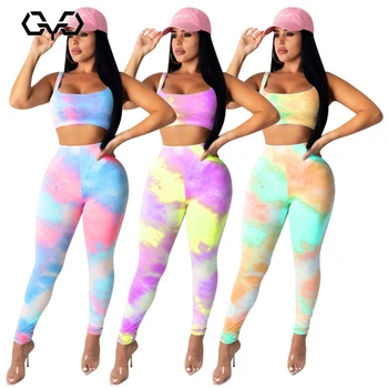 

2020 New Casual Sport Suit for Woman Seamless Tracksuit Sportswear Gym Top Mujer Pant Print Fitness Leggings 2 Piece Set
