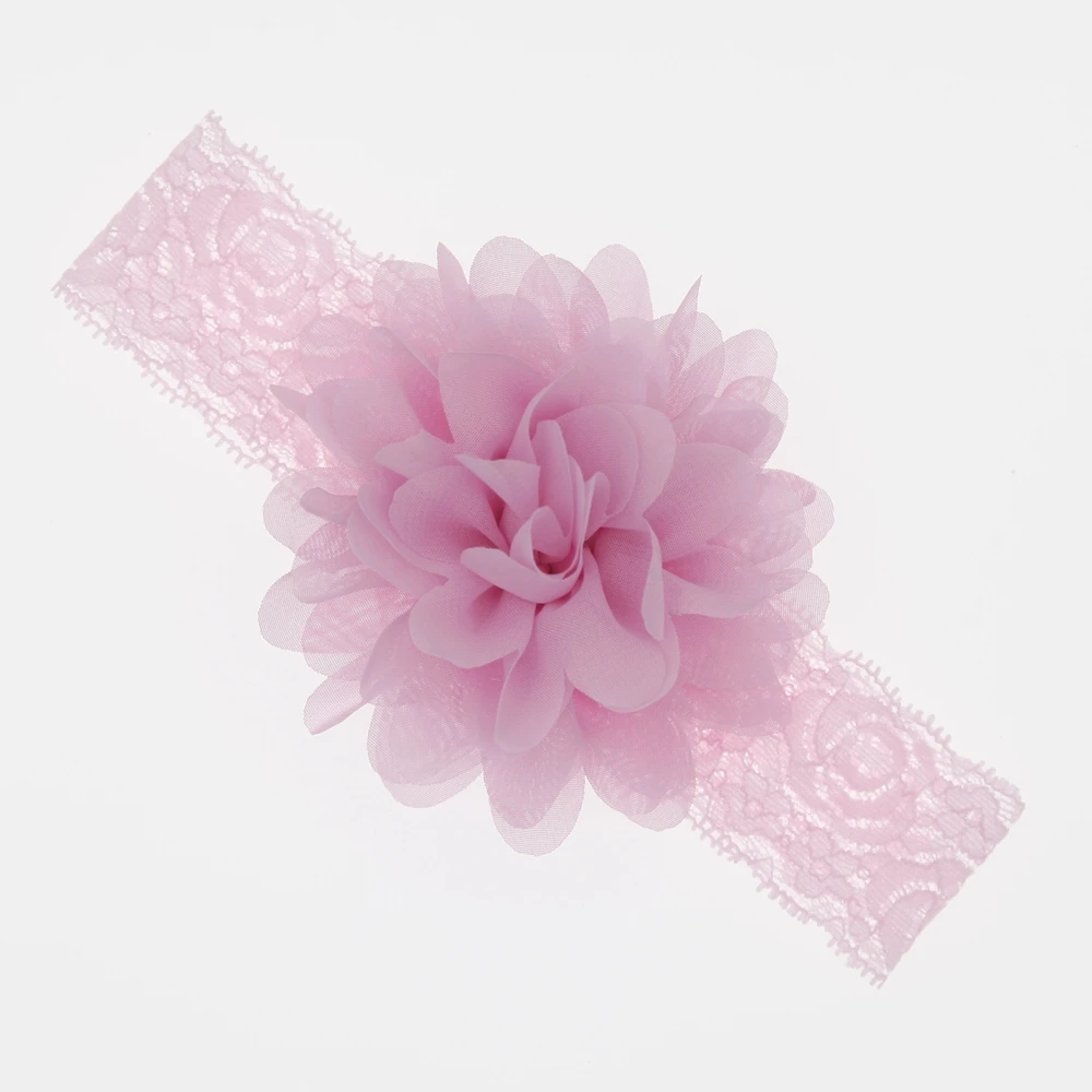 baby headband Chiffon flower Baby elastic Lace hair band newborn infant headbands for girls headwear baby girls hair accessorie knot hat baby beanie hat infant winter turban caps universal for head accessorie