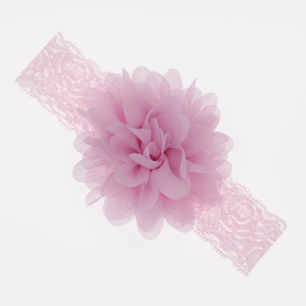 

baby headband Chiffon flower Baby elastic Lace hair band newborn infant headbands for girls headwear baby girls hair accessorie