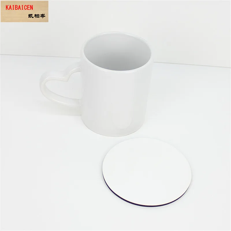 

90*90*3mm Sublimation Blank Round Coaster MDF Wood DIY Customed Cup Pad Slip Insulation Pad Cup Mat Pad Hot Drink Holder
