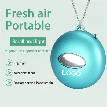 

New Personal Wearable Air Purifier Necklace Mini Portable Air Freshner Ionizer Ions Generator Low Noise for Adults Kids