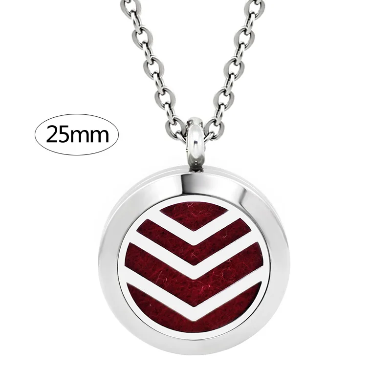 25mm Stainless Steel Essential Oil Necklace Diffuser With Free Pads For Women | Украшения и аксессуары