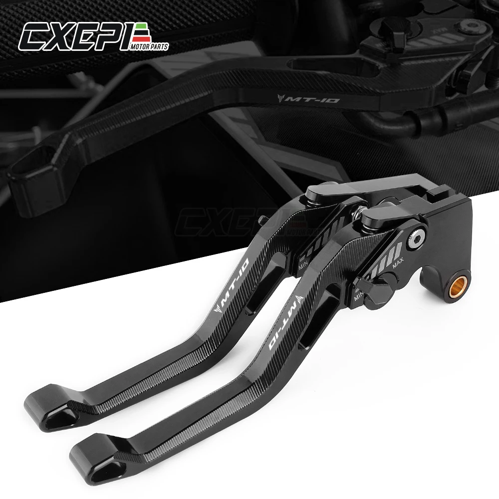 Логотип MT10 для YAMAHA MT 10 FZ 2016 2017 2018 2019 CNC алюминиевые аксессуары мотоциклов Короткие тормозные рычаги