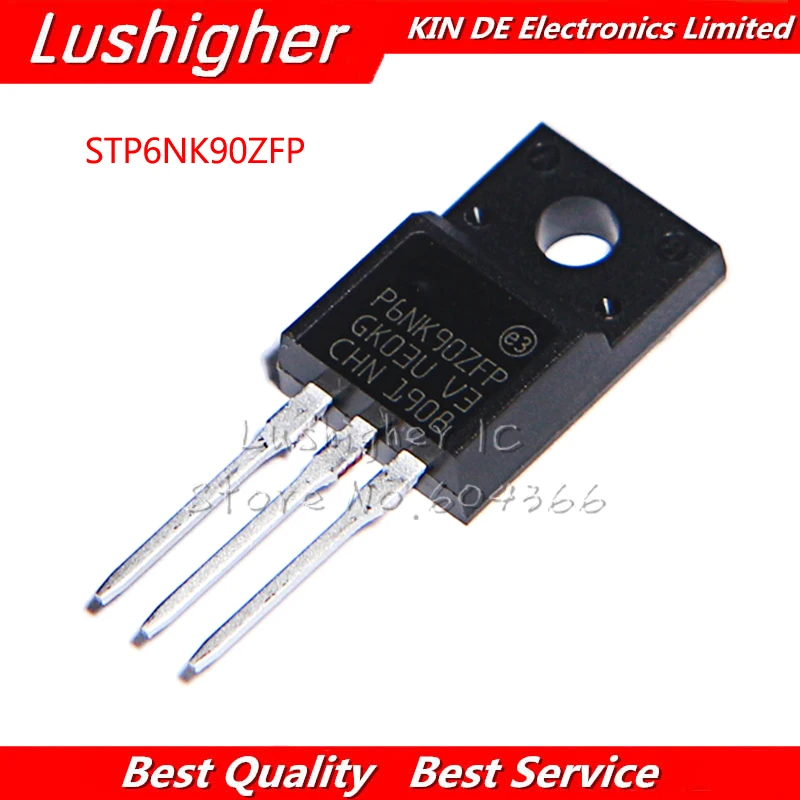 10 шт. STP6NK90ZFP TO-220F STP6NK90Z TO-220 P6NK90ZFP STP6NK90 P6NK90 P6NK90Z 6NK90 TO220F | Электронные компоненты и
