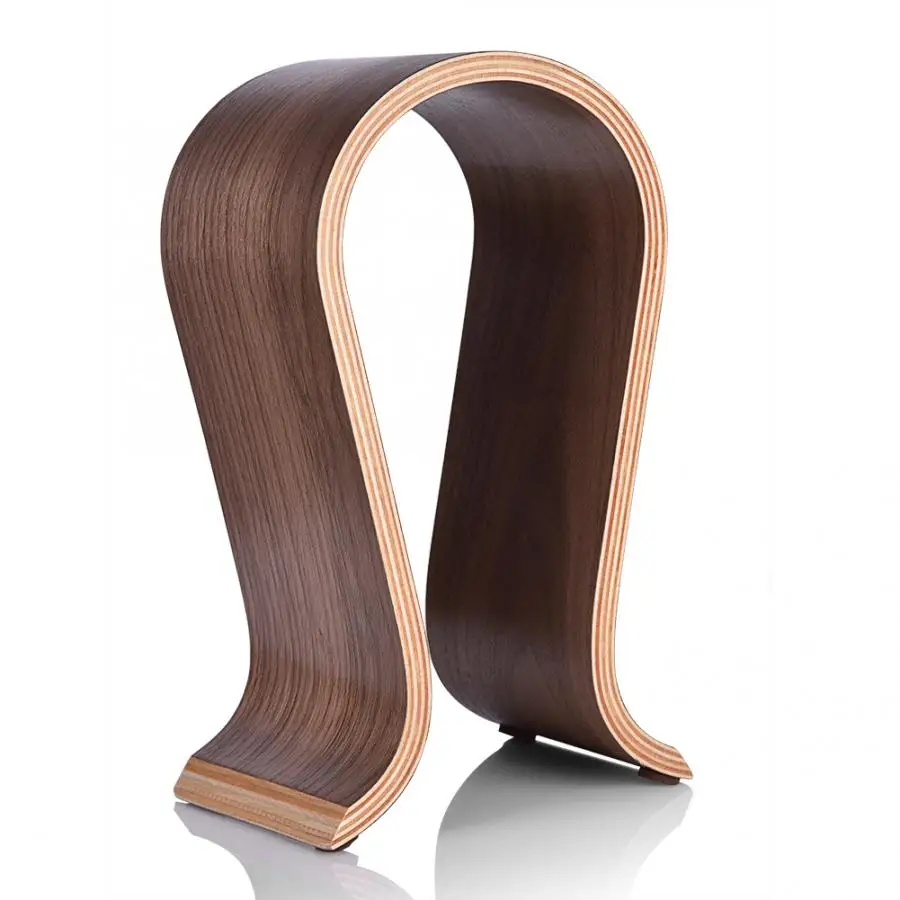 U Shape Wooden Headphones Stand Holder Universal for Sony Headset Desk Display Shelf Rack Hanger Stand Bracket