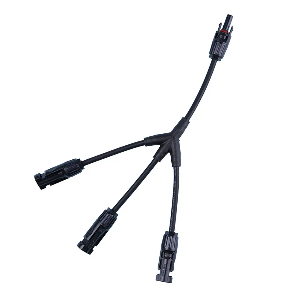 

MC4 Solar Panel Cable Connector Adapter Waterproof IP65 Solar Y Branch Connector for Photovoltaic Home Solar System Parallels