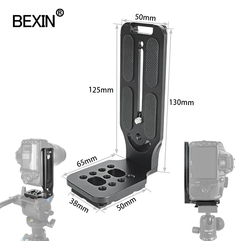 

Tripod bracket l plate universal l bracket camera stand shooting quick disconnect L-plate tripod plate for dslr point camera