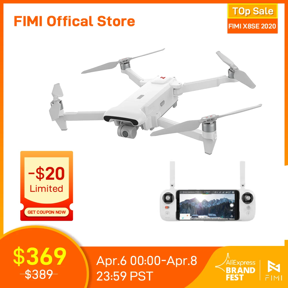  FIMI X8SE 2020 Камера Дрон Квадрокоптер Радиоуправляемый Дрон вертолет 8 км с видом от первого лица 3 осевому гидростабилизатору 4K Камера GPS RC…