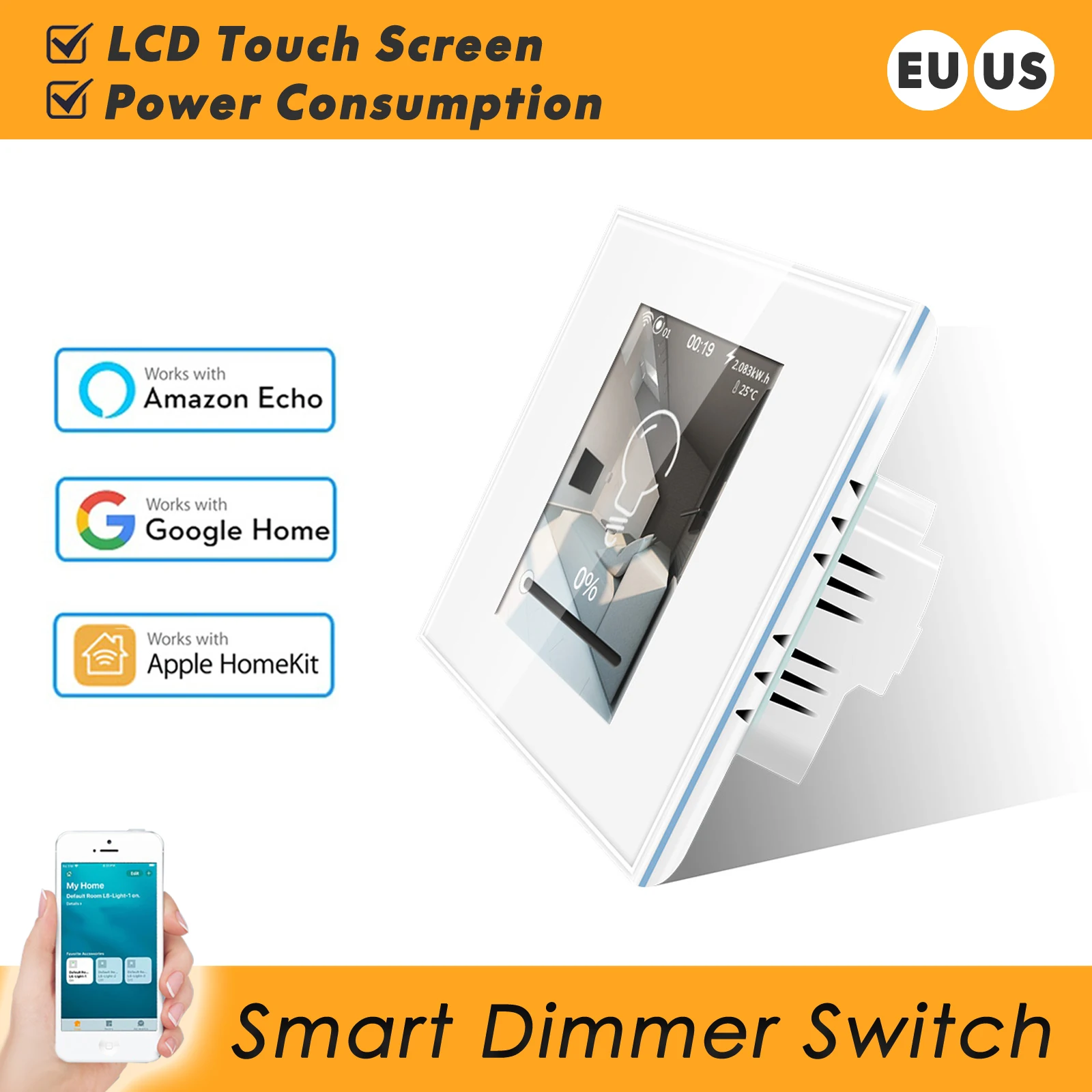 Led Dimmer Smart Wifi Dimmer Switch 220v 110v Work With Apple Homekit