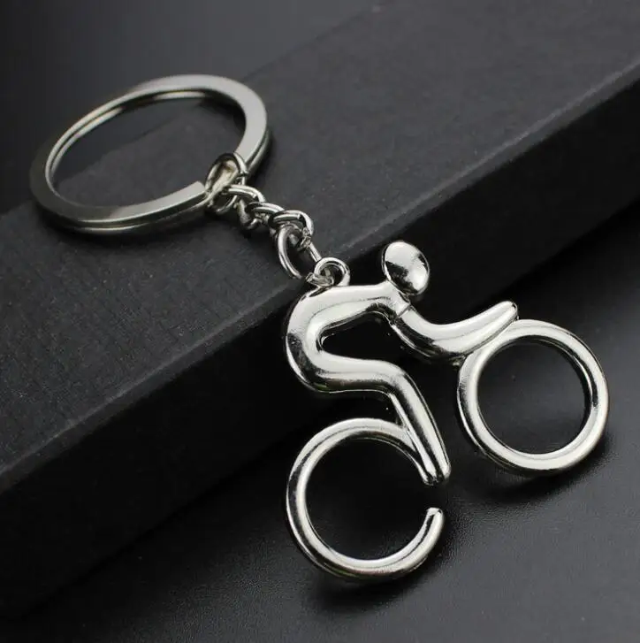 GTQ Free Shipping 1 Pcs Bicycle Bike Shaped Metal Key Chain Keychain