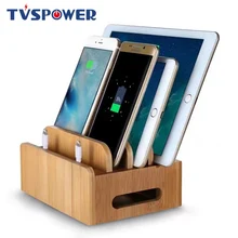Multifunction ไม้ไผ่โทรศัพท์มือถือ Universal ผู้ถือยืนสถานีชาร์จสำหรับ iPhone IPAD 6 7 8 XR 11 PRO MAX สำหรับ samsung แท็บเล็ต(China)
