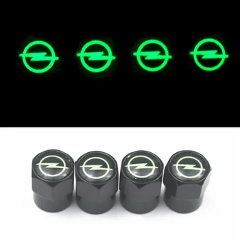 

new Luminous Excellent New car Tire Valve Caps case for OPEL Corsa Insignia Astra Antara Meriva Zafira accessories
