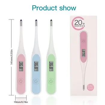 

Kids Health Care Digital LCD Electronic Thermometer Baby Boy Girl Body Temperature Checking Safe Oral Thermometers Dropshipping
