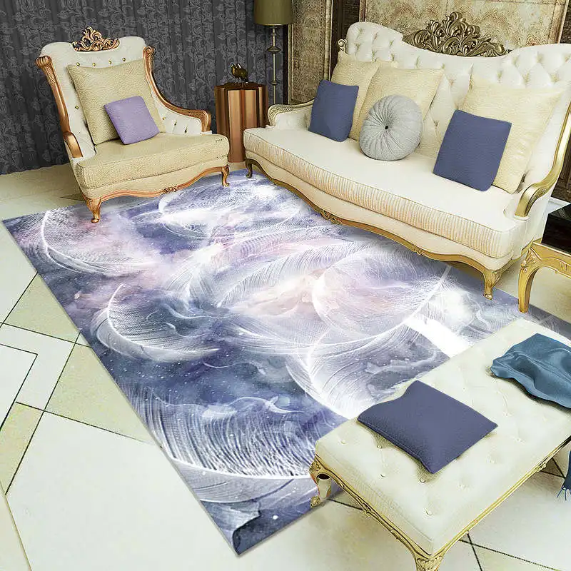 

Nordic coffee table carpet living room simple modern bedroom carpet bedside blanket full of family and very simple wind