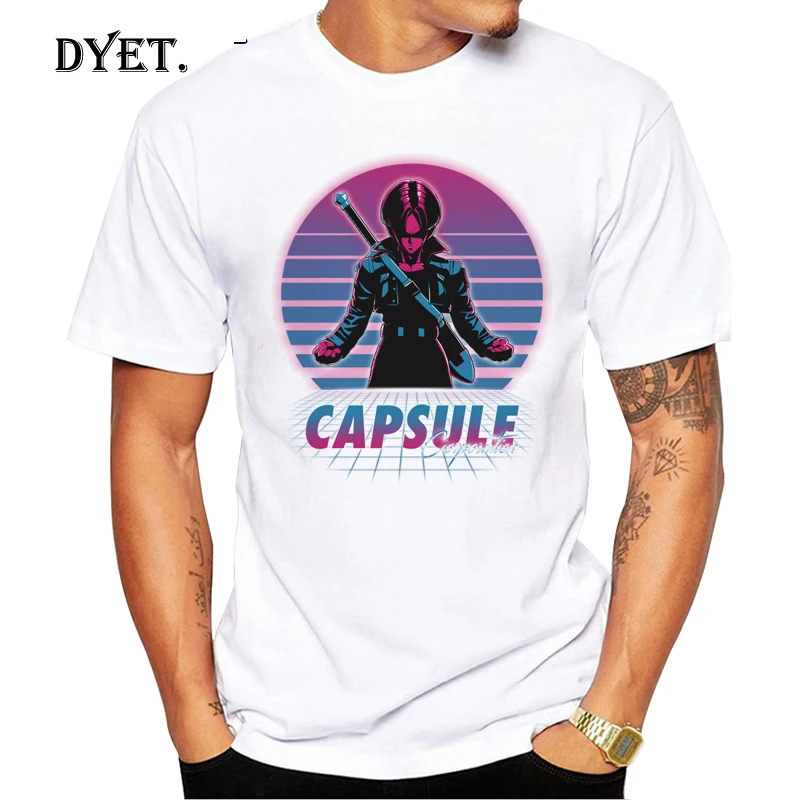 Футболка с драконом Супер Saiyan Dragonball Z Dbz Goku Vegeta Capsule Vaporwave футболка для мужчин Larga