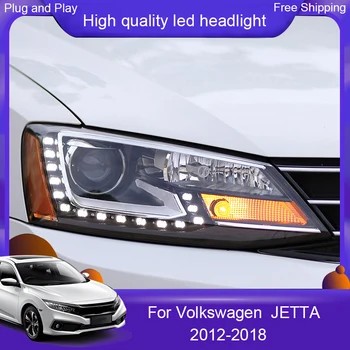 

Car headlights For vw 2012-2018 jetta led headlights For VW jetta MK6 ALL LED head lamps bi- led lens headlight Car Styling