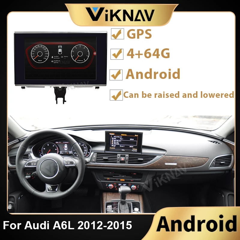 

Android 8 inchCar Radio for Audi A6L 2012 2013 2014 2015 car HD Screen Navigation Multimedia Player GPS Carplay Head Unit