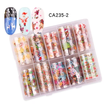 

1 Box Starry sky Nail Sticker Holographic Glitter Flakes Paillette Stickers For Nails Autumn Design Decor Christmas present