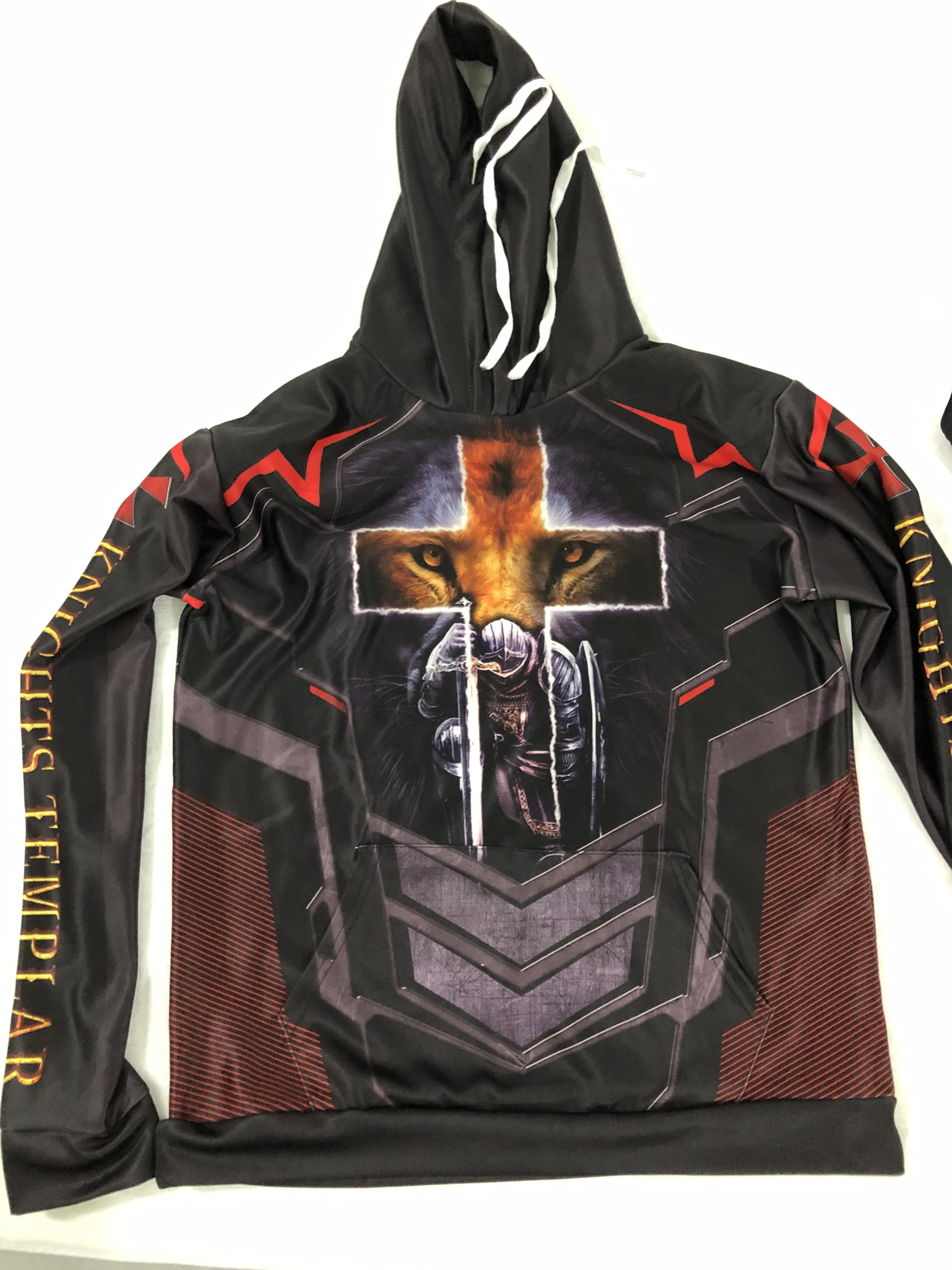 Tessffel Knights Templar Armor Pullover Streetwear Harajuku Pullover 3DfullPrint Zipper/Hoodie/Sweatshirt/Jacket/Mens Womens s-8