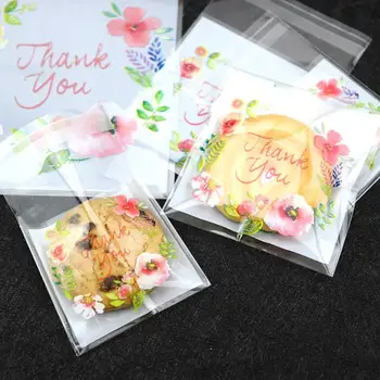 

(98-102pcs) Baking Bag Candy Cookie Chocolate Small Decoration Supplies Wedding Party Packing Birthday Bag Self-adhesive Gi I4S8