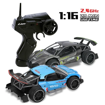 

Rechargeable RC racing remote control car 1:16 scale 2.4Ghz alloy high-speed remote control drift car with remote control handle