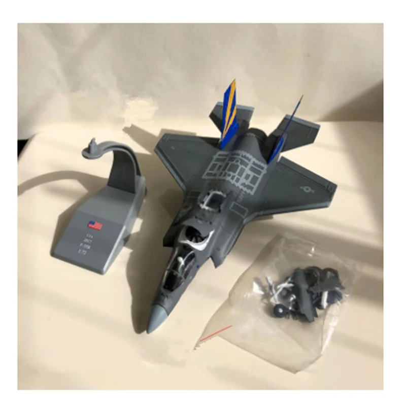 Коллекция 1: 72 Масштаб 22 см Корпус морской пехоты США F-35B модель истребителя молнии Литой Сплав дисплей самолета для детей и взрослых