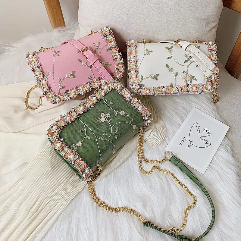 

New Arrival Bag Women's 2019 New Style Lace Korean-style Versatile Shoulder Bag Chain Shoulder Bag Fashion Factory