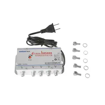 

US Plug CATV Signal Amplifier VCR TV Antenna Signal Away Splitter Booster High-frequency 15 Amplification Amplifier Meters Q9L3