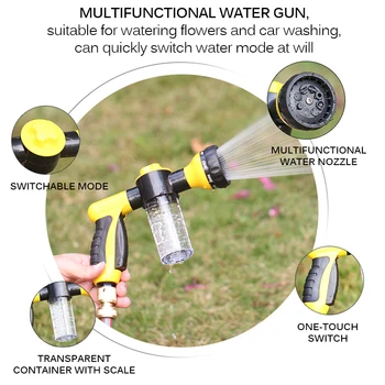 

High Pressure Foam Water Gun Automobiles Wash Tools Hose Nozzle Car Washer Foam Gun Machine Accessory Portable Universal