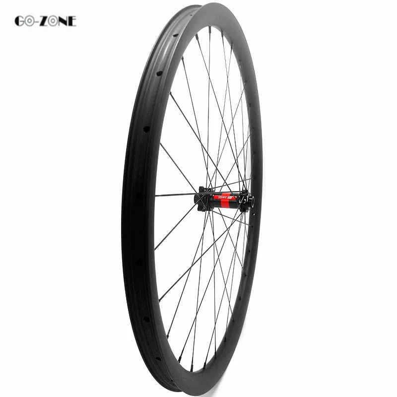 Flash Deal 29inch asymmetric 33.5x25mm XC/AM tubeless mountain bike carbon wheels DT240S 110x15 148x12 disc mtb  wheelset pillar 1420 spoke 4